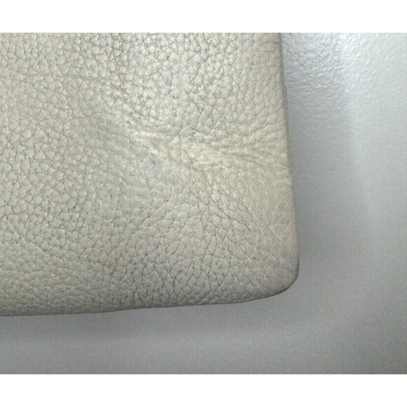 Isaac Mizrahi New York Handbag Leather Purse Creme Black Medium Tote Vintage - Picture 4 of 15